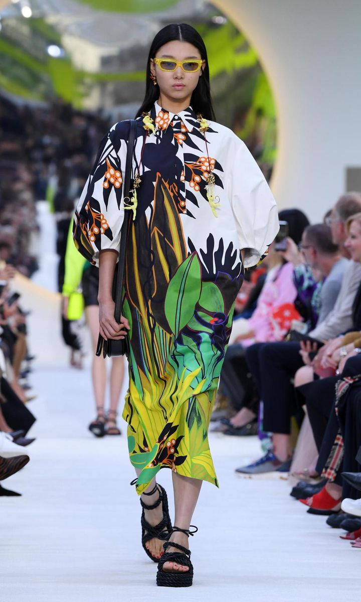 Valentino, Versace, and Dolce and Gabbana use tropical prints