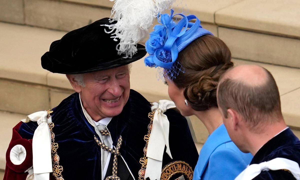 The Prince of Wales appeared to have a sweet moment with his daughter-in-law.