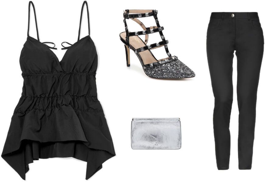 Look elegant in an all black outfit