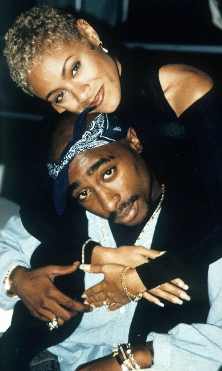 Tupac Shakur and Jada Pinkett Smith