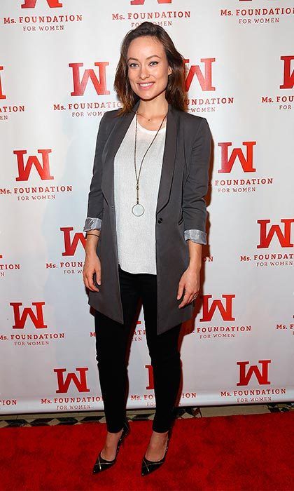 Rocking casual chic, <a href="https://us.hellomagazine.com/tags/1/olivia-wilde" target="_blank"><strong>Olivia Wilde</strong></a> looked relaxed and happy when she made her first public appearance a month after giving birth to son Otis.
<br>
<br>
Rejecting the pressure to instantly lose her baby weight, the 32-year-old told Shape, "I believe in a world where mothers are not expected to shed any physical evidence of their child-bearing experience... I don't want to waste my time striving for some subjective definition of perfection."
<br>
<br>
Photo: Getty Images