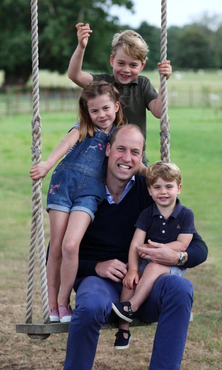 Kate Middleton photographed her husband and kids on the swing in June of 2020