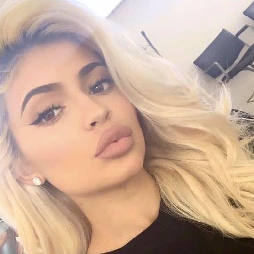 Kylie Jenner with blonde hair