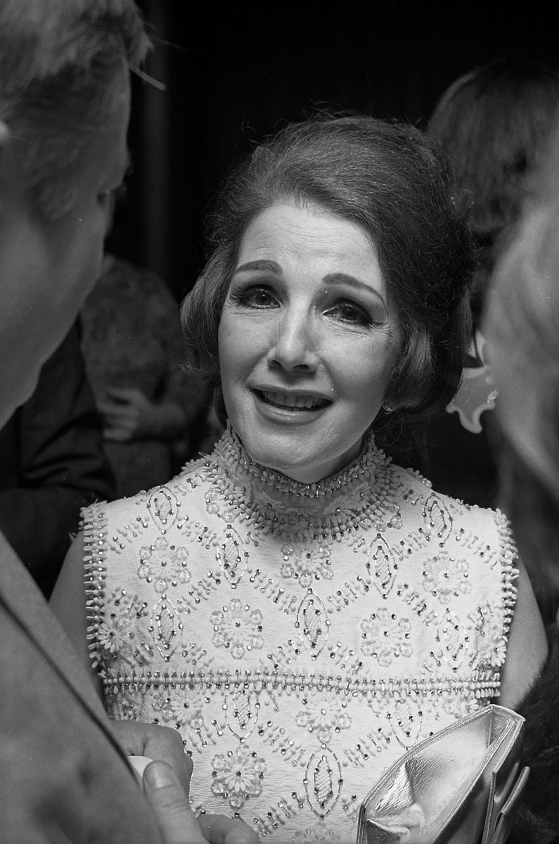 View of Argentine singer & actor Libertad Lamarque (1908 - 2000) with others, Buenos Aires, Argentina, 1960s. (Photo by Eduardo ComesaÃ±a/Getty Images)