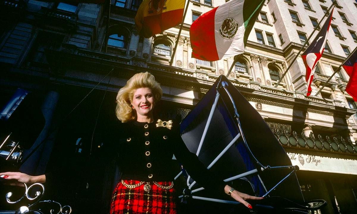 Ivana in front of the Plaza Hotel