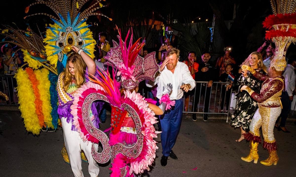 The Dutch royals danced while in Aruba on Jan. 31