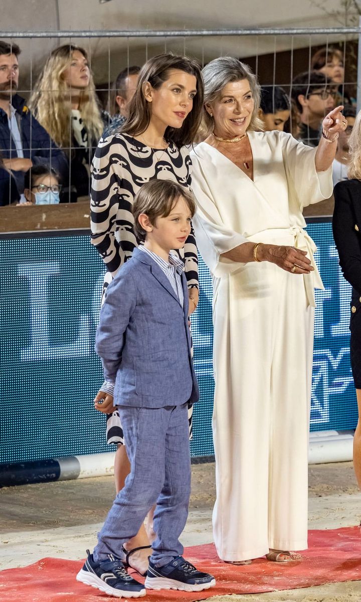 Princess Caroline was joined by her daughter and grandson at the 15th Monte Carlo International Show Jumping