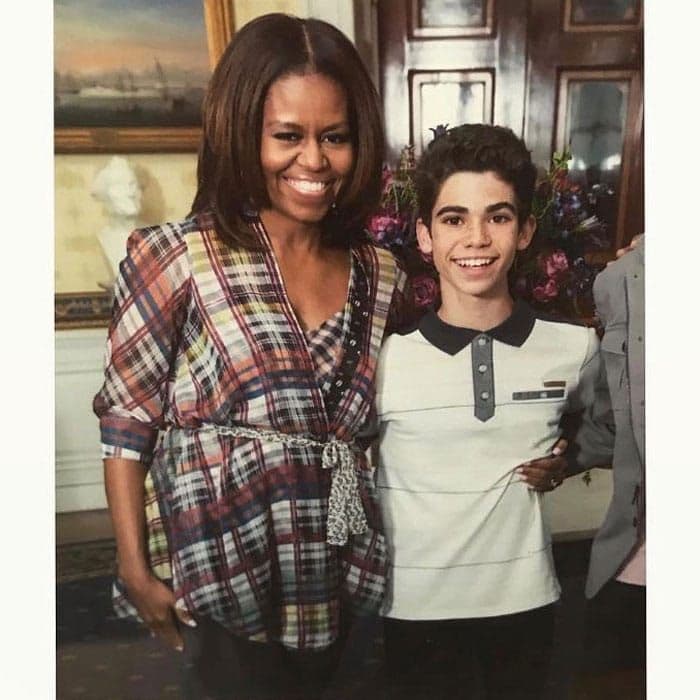 Michelle Obama and Cameron Boyce