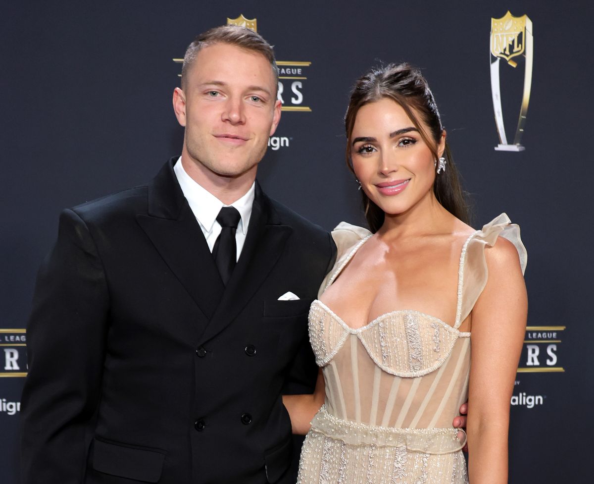 Christian McCaffrey and Olivia Culpo