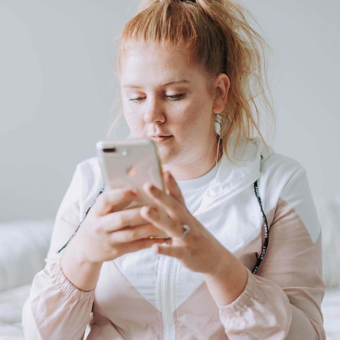 Woman on her phone