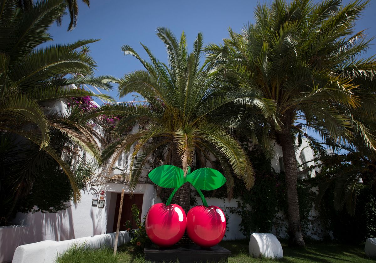 The iconic cherries at Pacha Ibiza