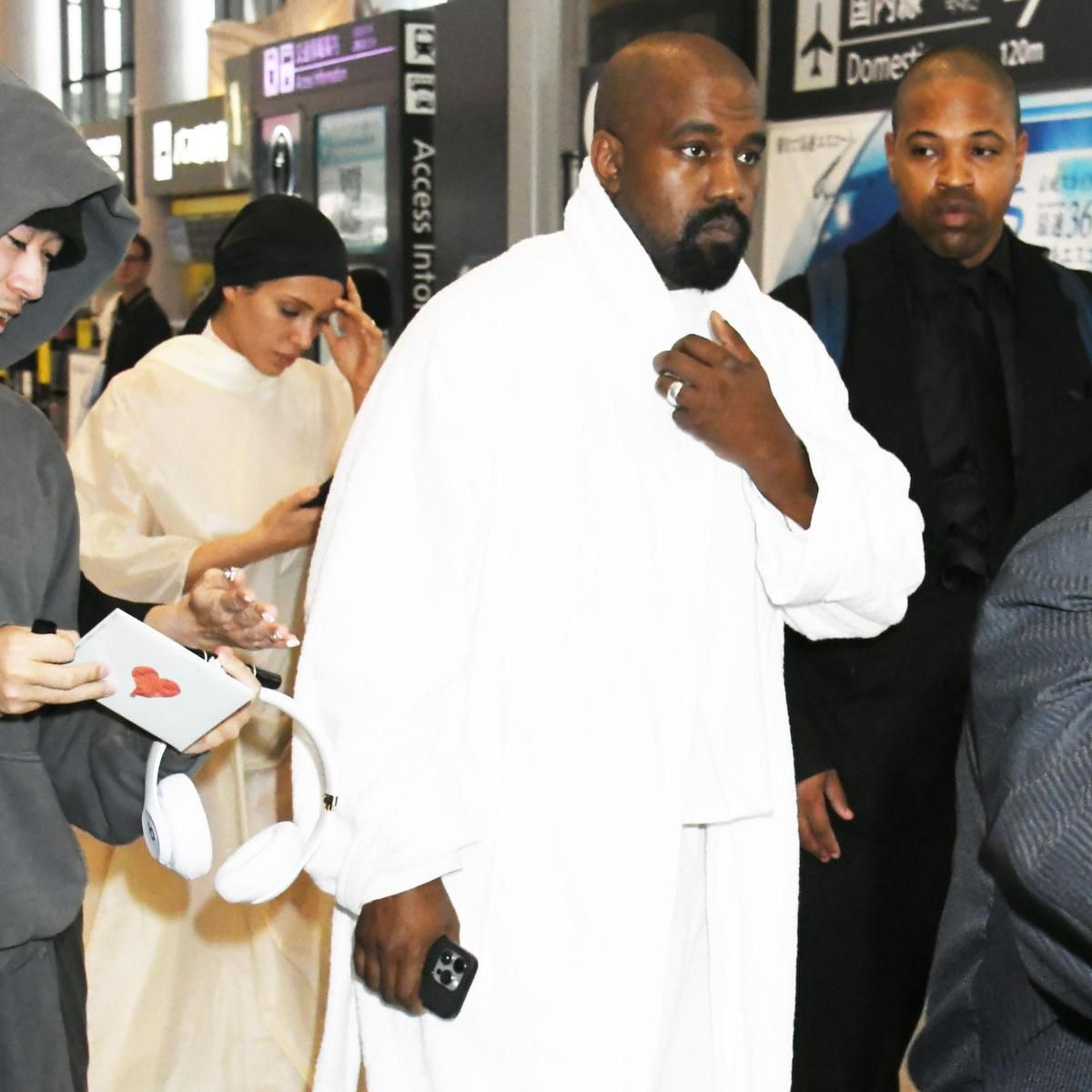 Kanye West and Bianca Censori Arrive In Tokyo