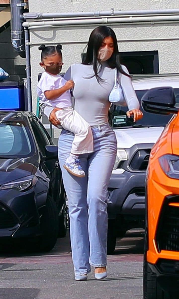 Kylie Jenner with Stormi