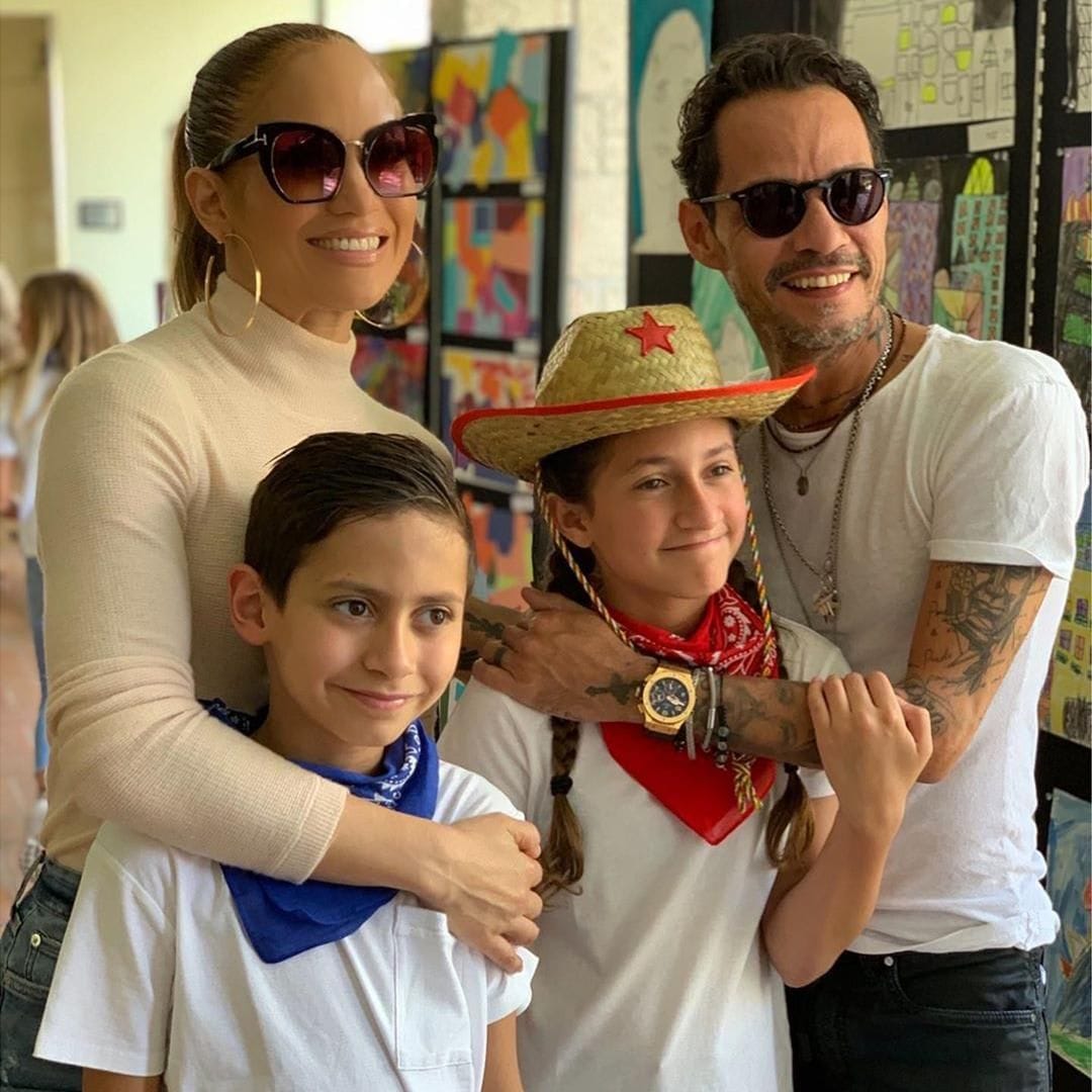 Jennifer Lopez , Marc Anthony and their twins Max and Emme