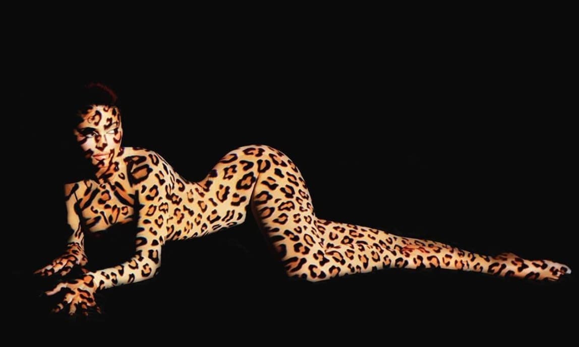 The new leopard makeup line was released with a video ad on Jenner's Instagram