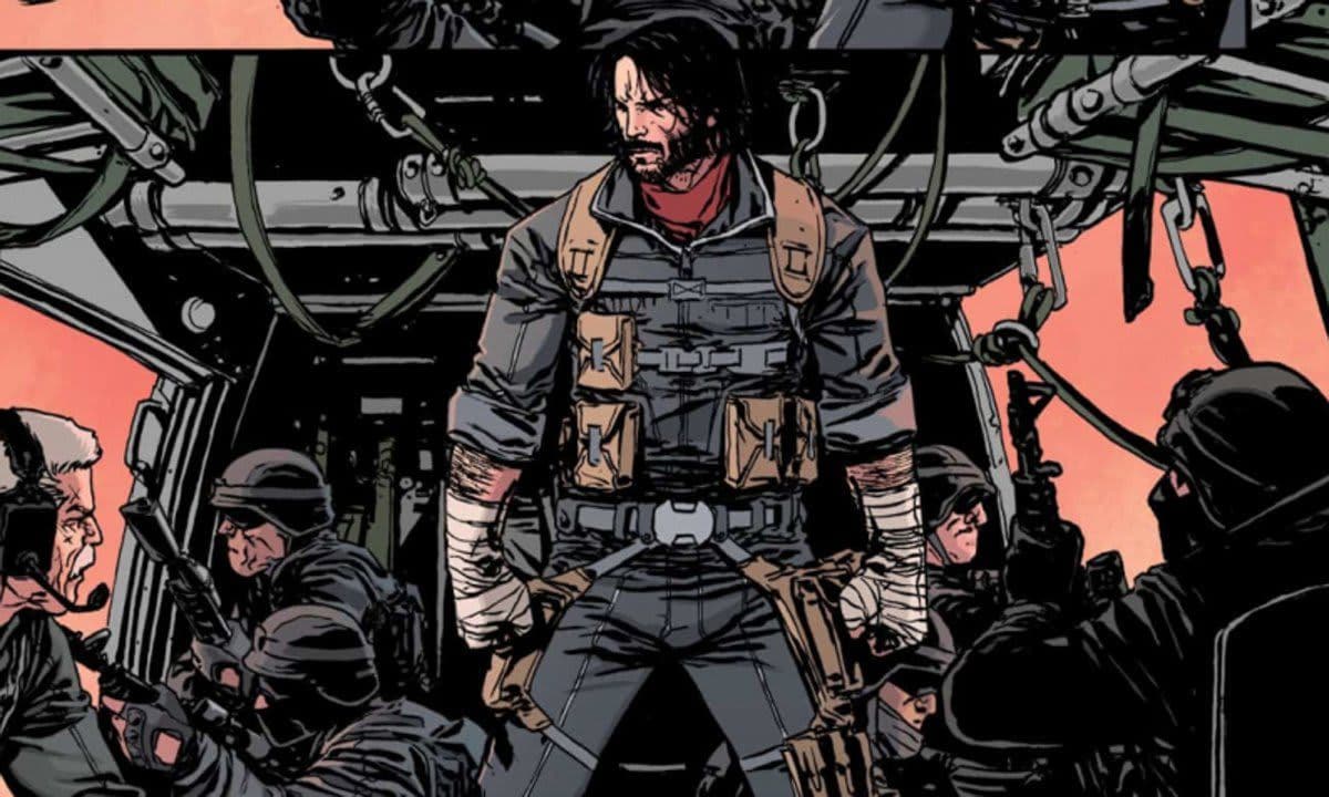 Issue 1 of the Keanu Reeves’ limited comic series, ‘BRZRKR.’