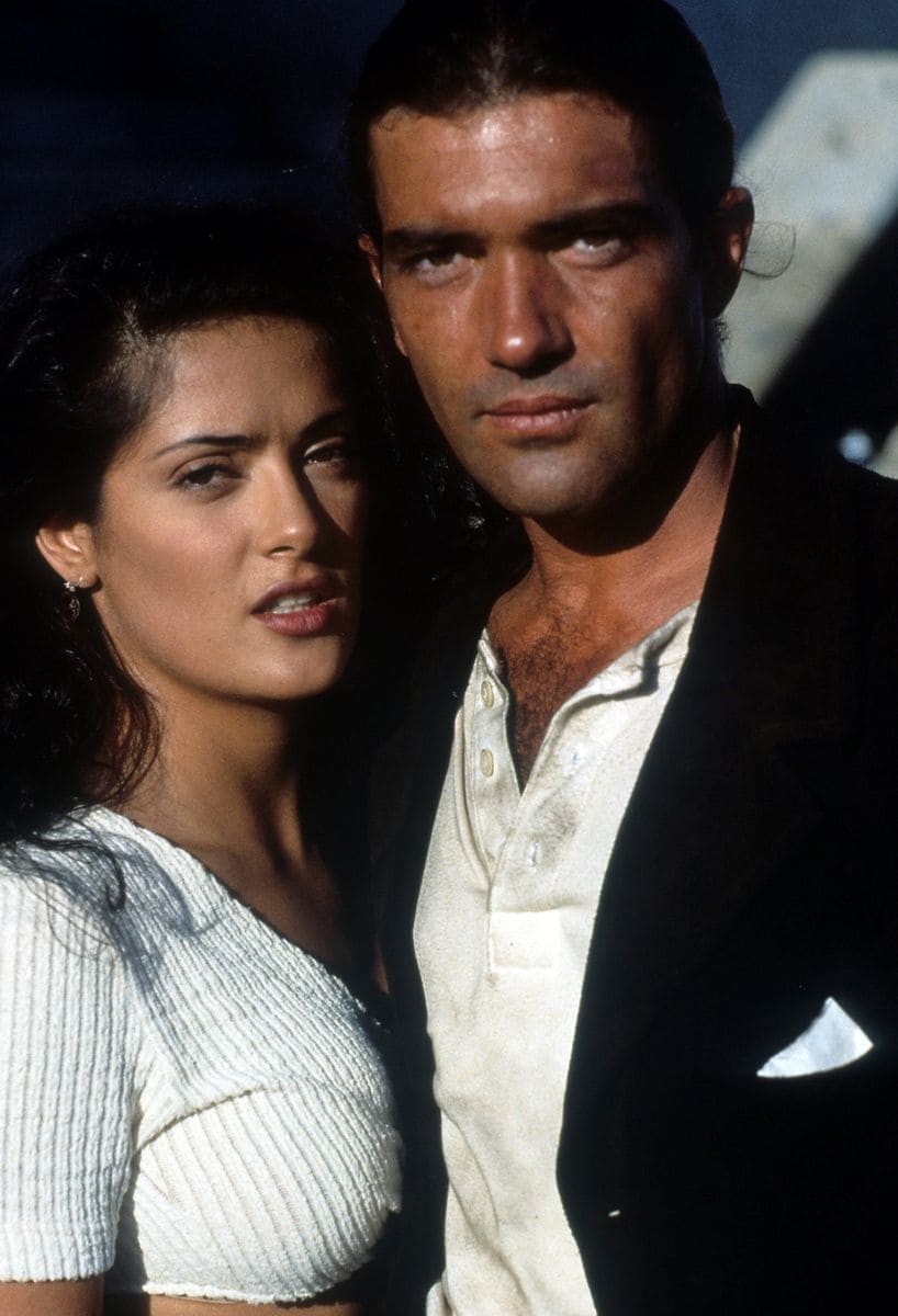 Antonio Banderas and Salma Hayek in a scene from the film 'Desperado', 1995.