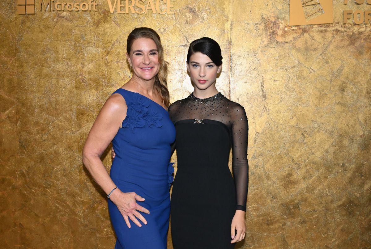 Melinda French Gates (L) and her daughter Phoebe Gates