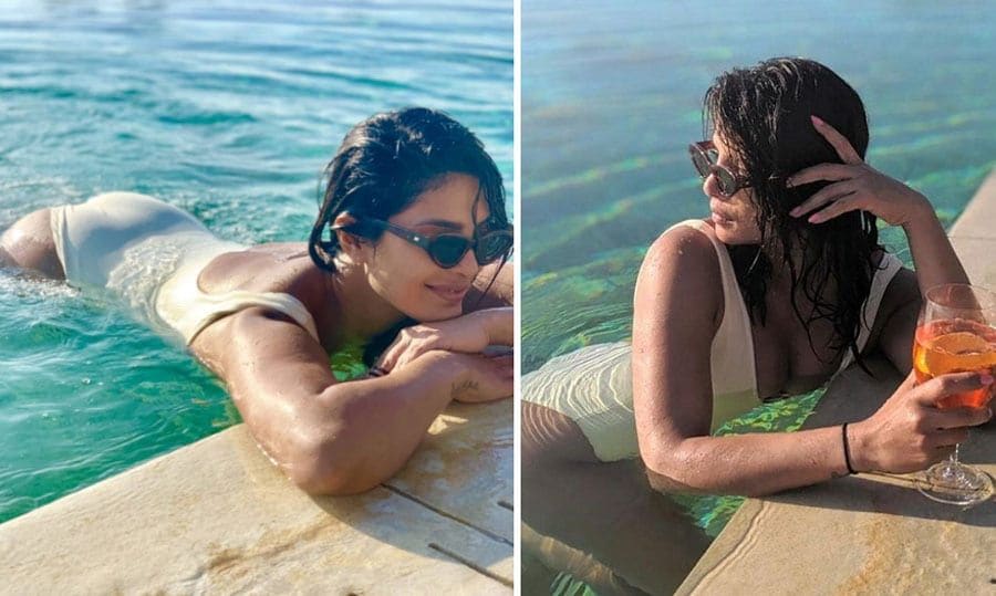 Nick Jonas and Priyanka Chopra vacation photoshoot