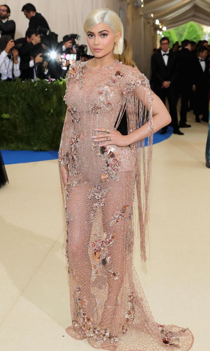 Kylie Jenner at the 2017 Met Gala in an Atelier Versace dress