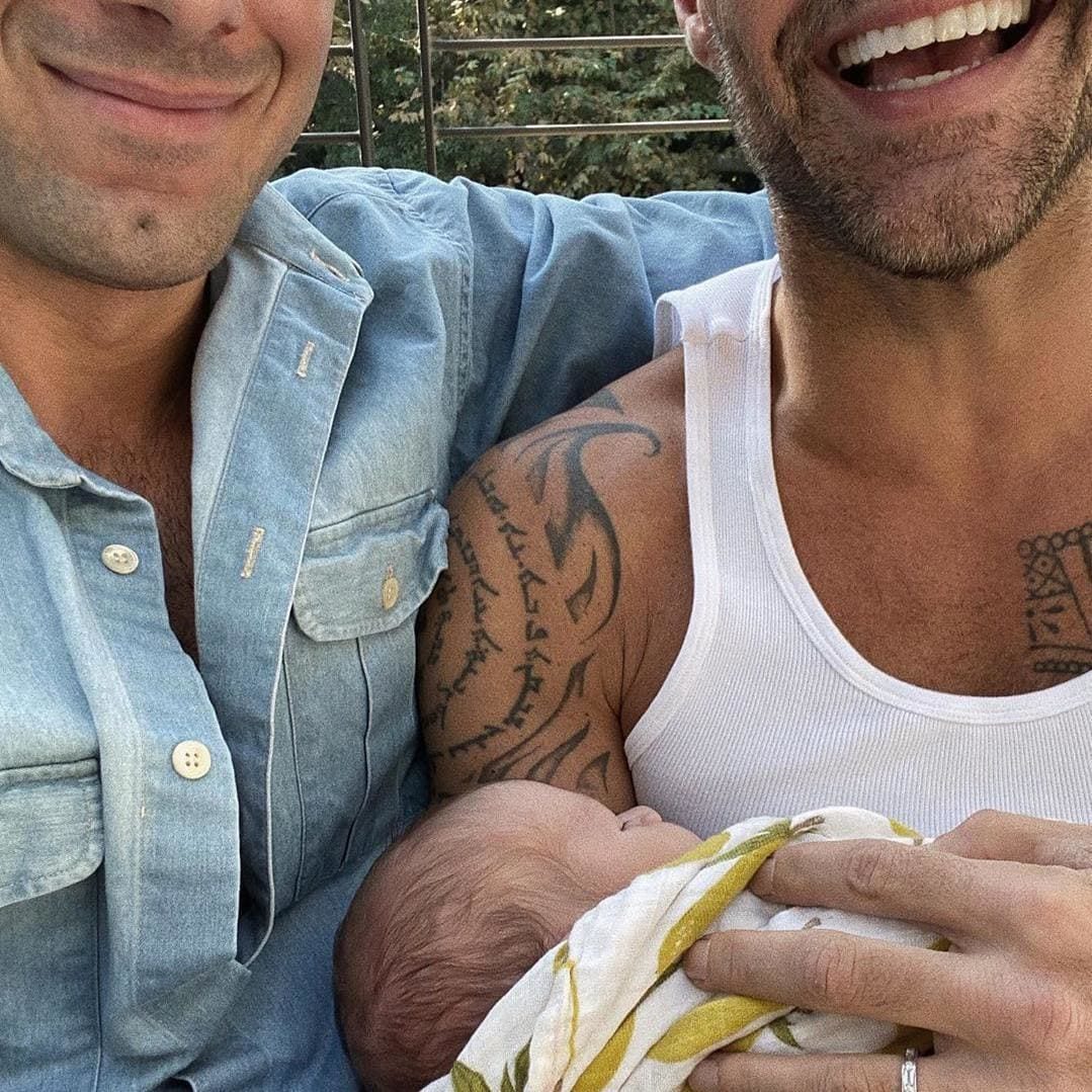 Ricky Martin and his husband