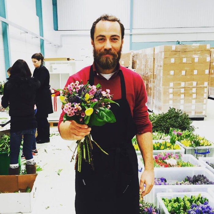 James Middleton flowers