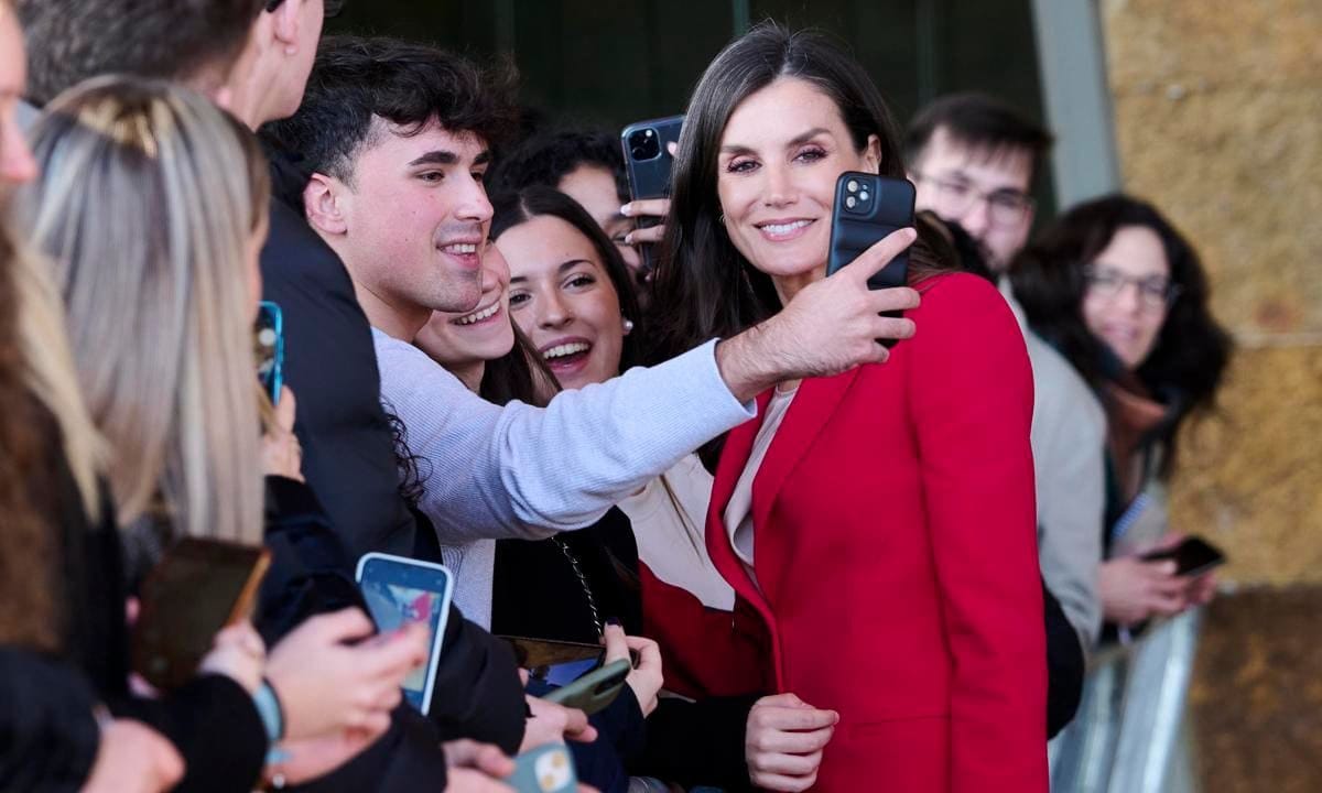 The royal mom of two wore a red power suit for her engagements on Jan. 23