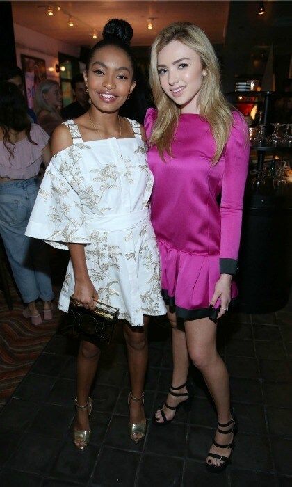 October 13: Yara Shahidi and actress Peyton List looked adorably chic inside of the NYLON Nights Los Angeles, in celebration of the October It Girl issue, at Doheny Room in West Hollywood.
Photo: Jonathan Leibson/Getty Images for NYLON