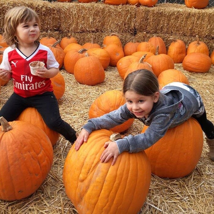 Jaime King continued her "halloween tradition" taking her son James Knight, the "pumpkin king" and his pal to a pumpkin patch.
Photo: Instagram/@jaime_king