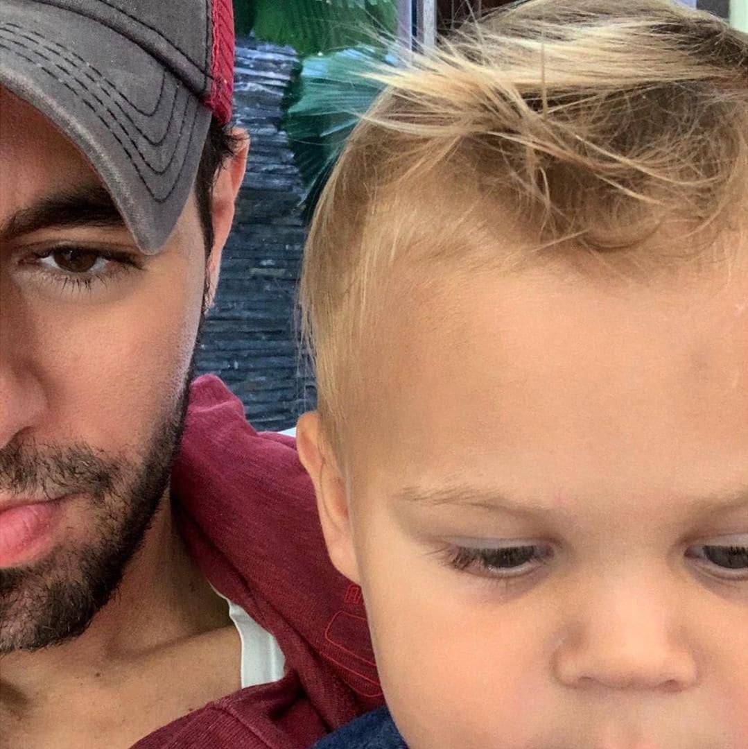 Enrique Iglesias and his son Nicholas