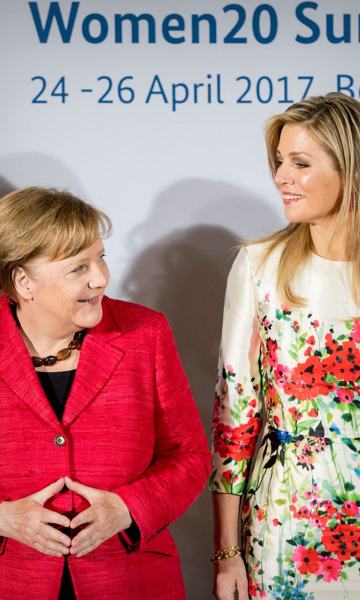 Queen Maxima and Angela Merkel