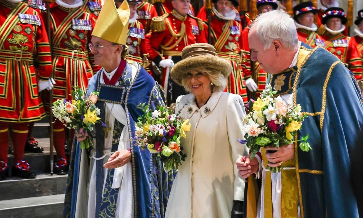 Queen Camilla attended the Royal Maundy Service at Worcester Cathedral on March 28