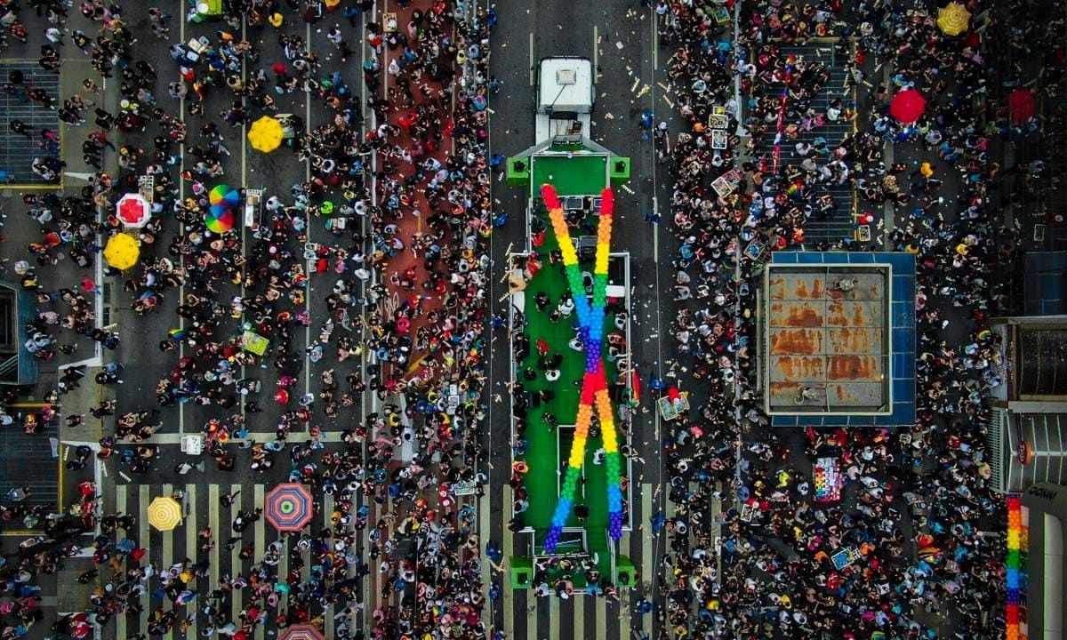 Gay Pride Parade in Sao Paulo