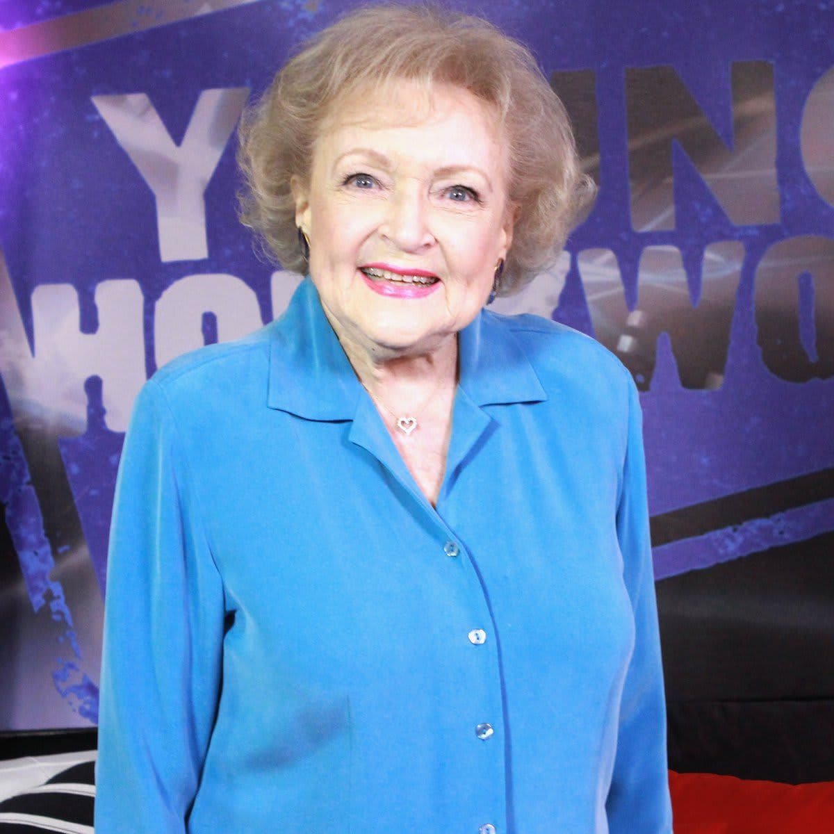 Betty White Visits the Young Hollywood Studio