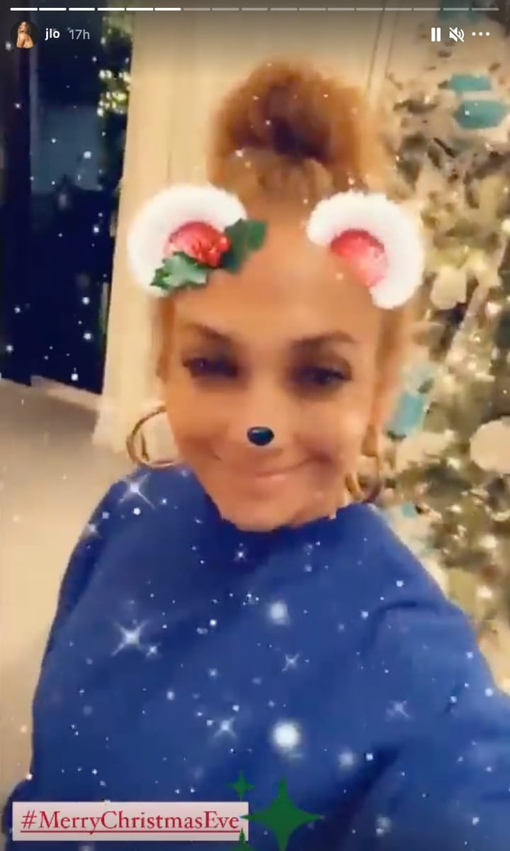 Jennifer Lopez on Christmas Eve