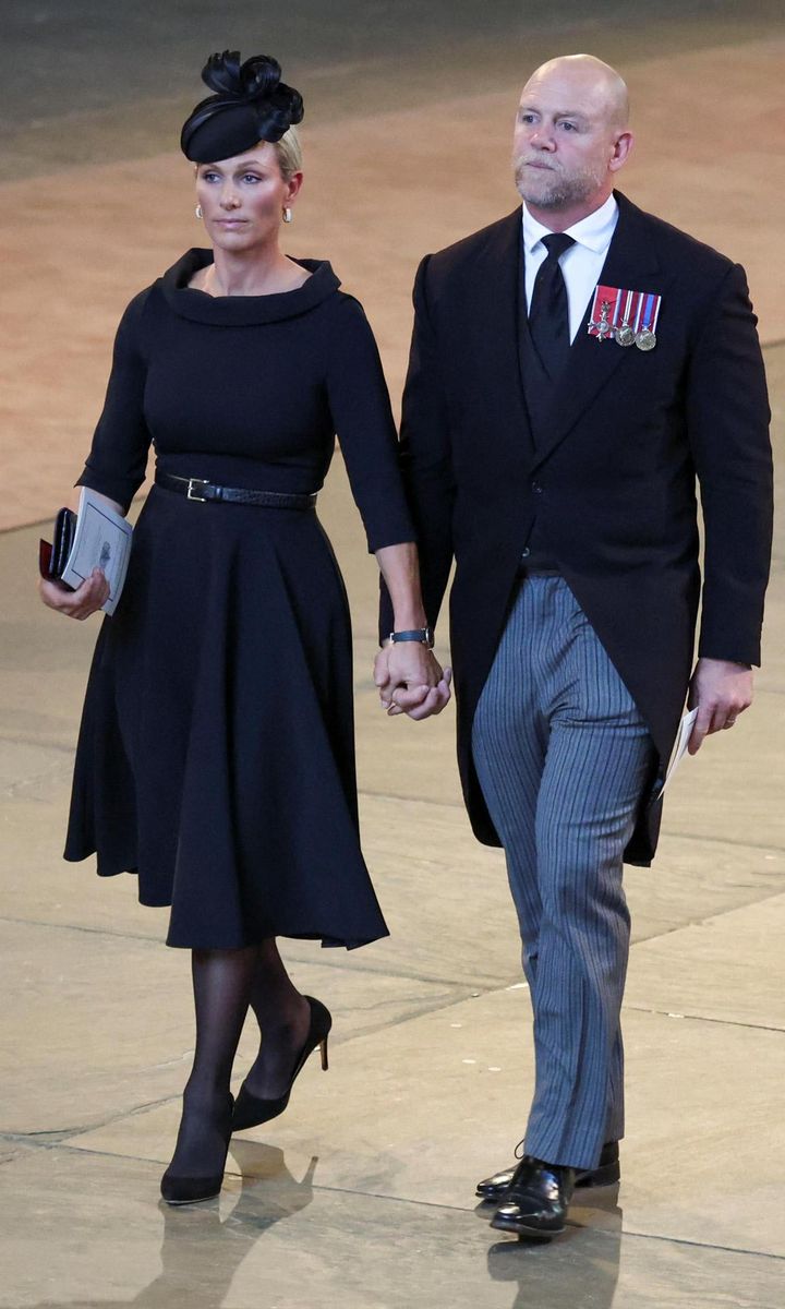 Zara had the support of her husband Mike Tindall.