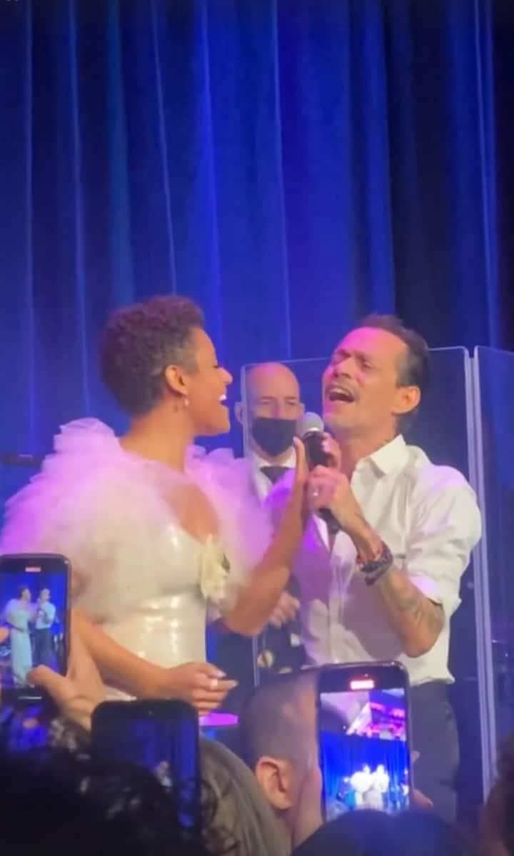 Ariana DeBose and Marc Anthony