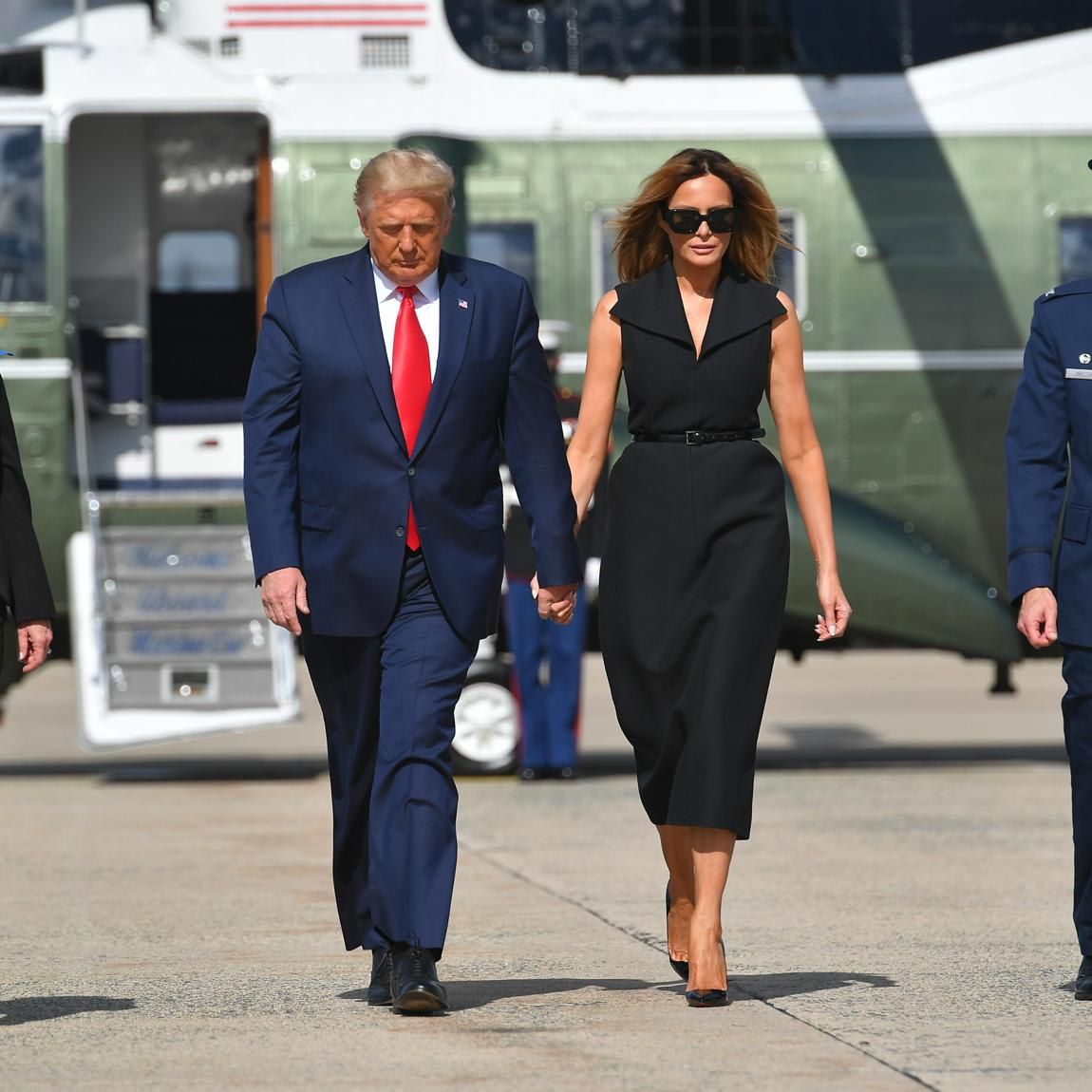 The first lady accompanied her husband to Nashville for the final presidential debate