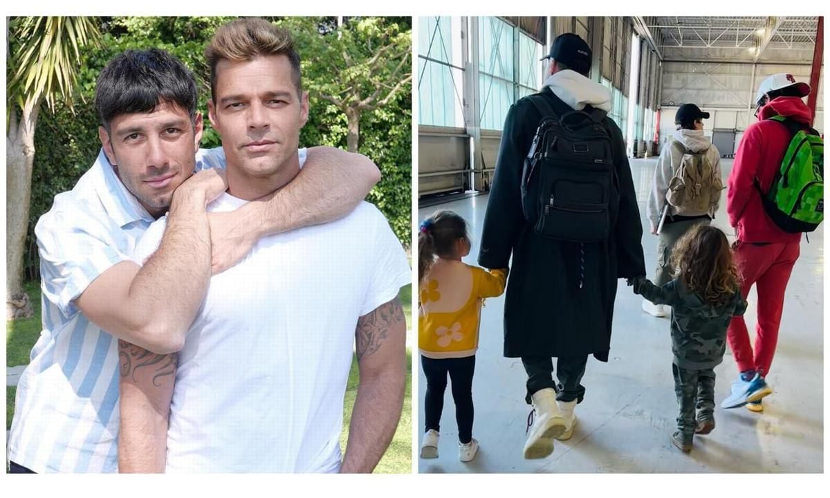 Ricky Martin y sus hijos