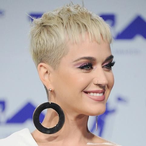 Katy Perry with short blonde hair