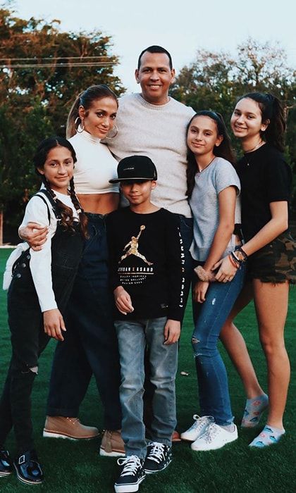 Jennifer Lopez and Alex Rodriguez Family