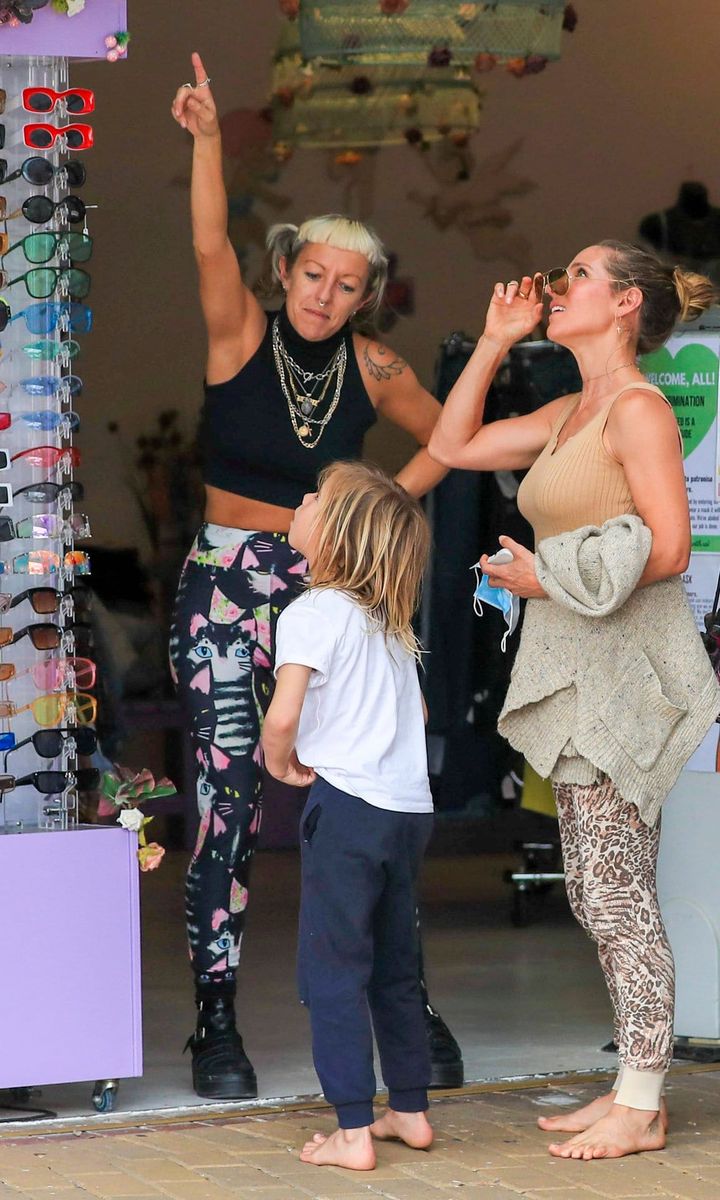Elsa Pataky goes shopping with her kids