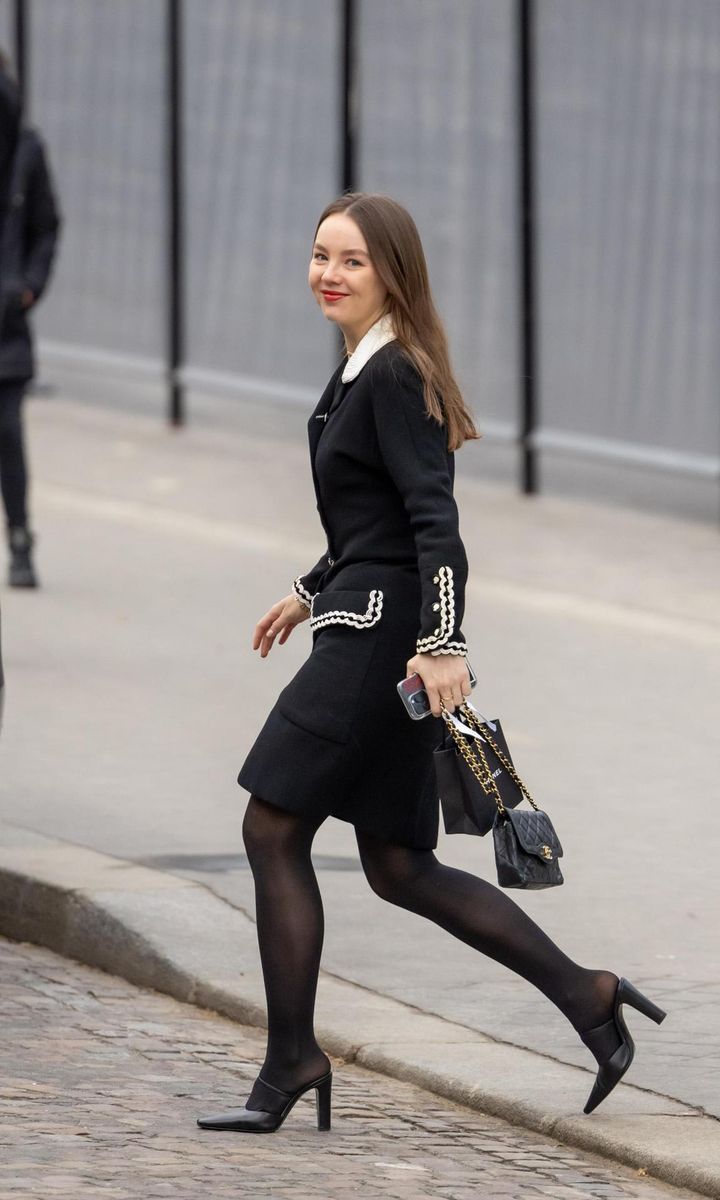 Princess Alexandra of Hanover photographed out in Paris on Jan. 23, 2024