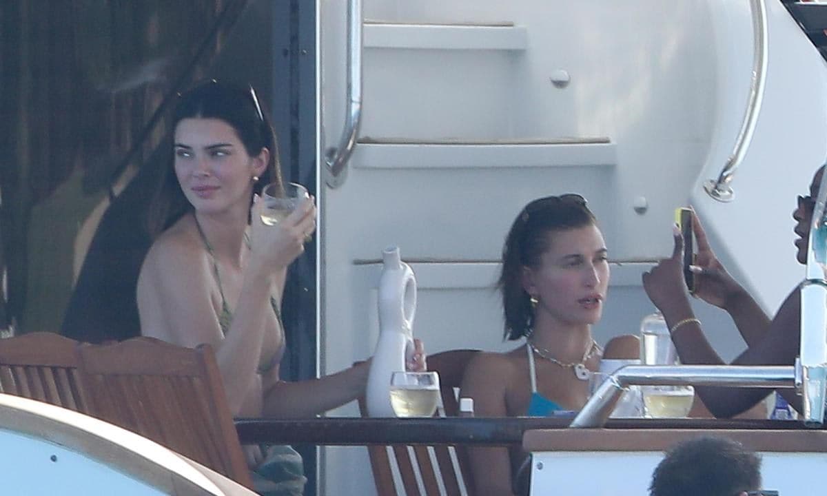 Kendall Jenner and Hailey Bieber in Los Cabos