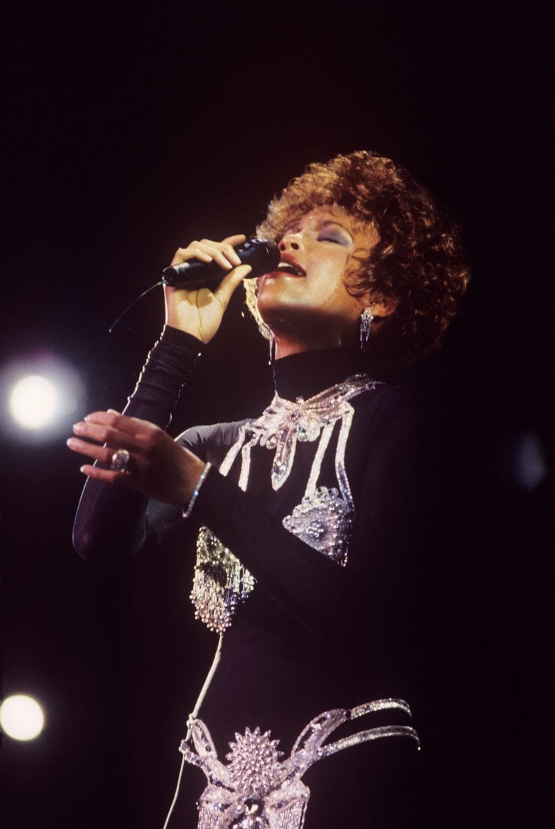 Whitney Houston performing in 1991