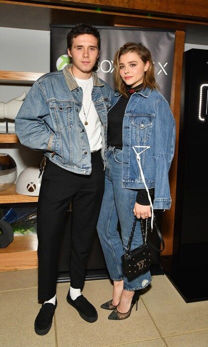 Brooklyn Beckham and Chloe Moretz are definitely back to being game on! The couple, who recently reunited, matched in denim during the Xbox One X launch event in NYC on November 6.
Photo: Getty Images