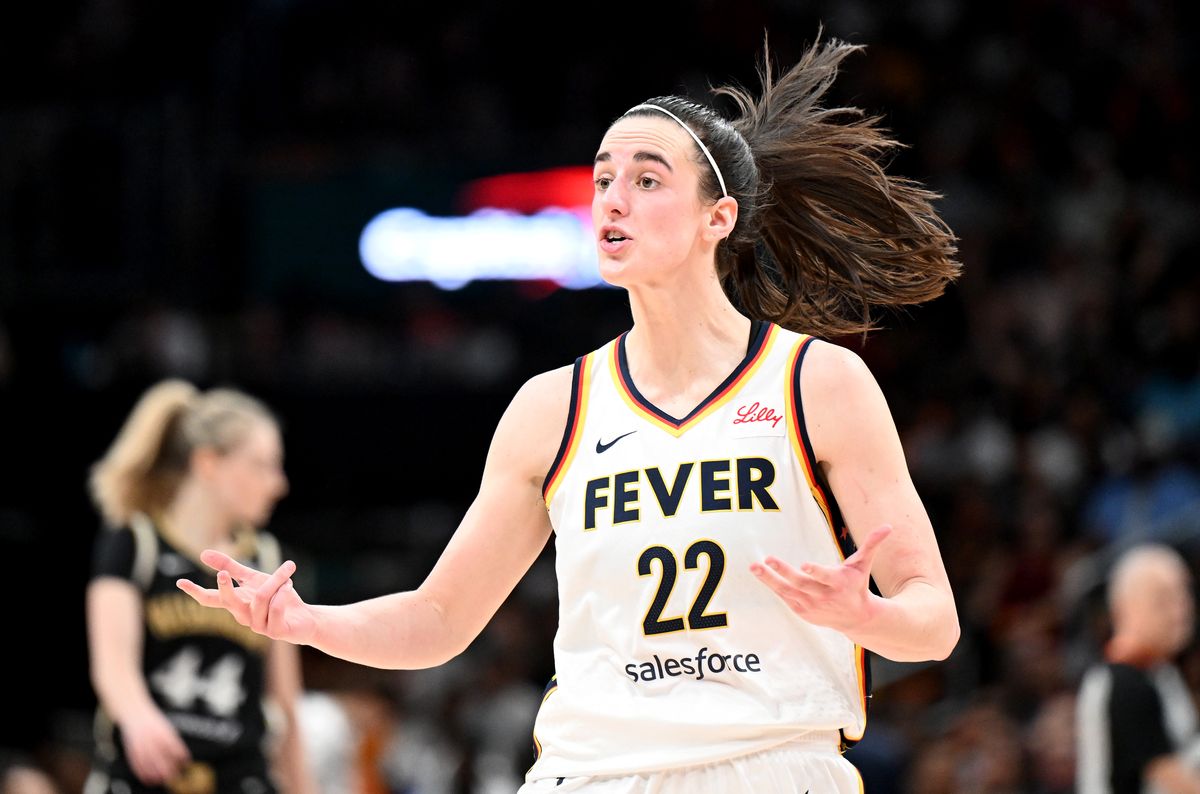 Caitlin Clark plays for the Indiana Fever