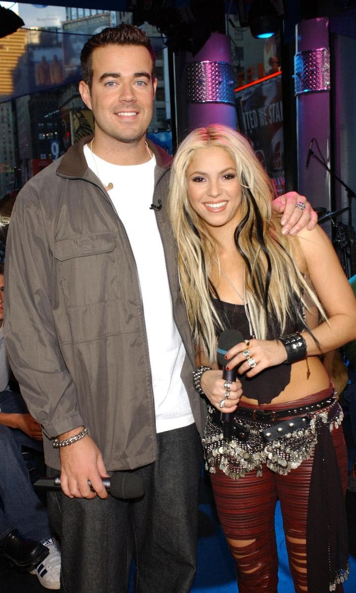 Shakira and Carson Daley