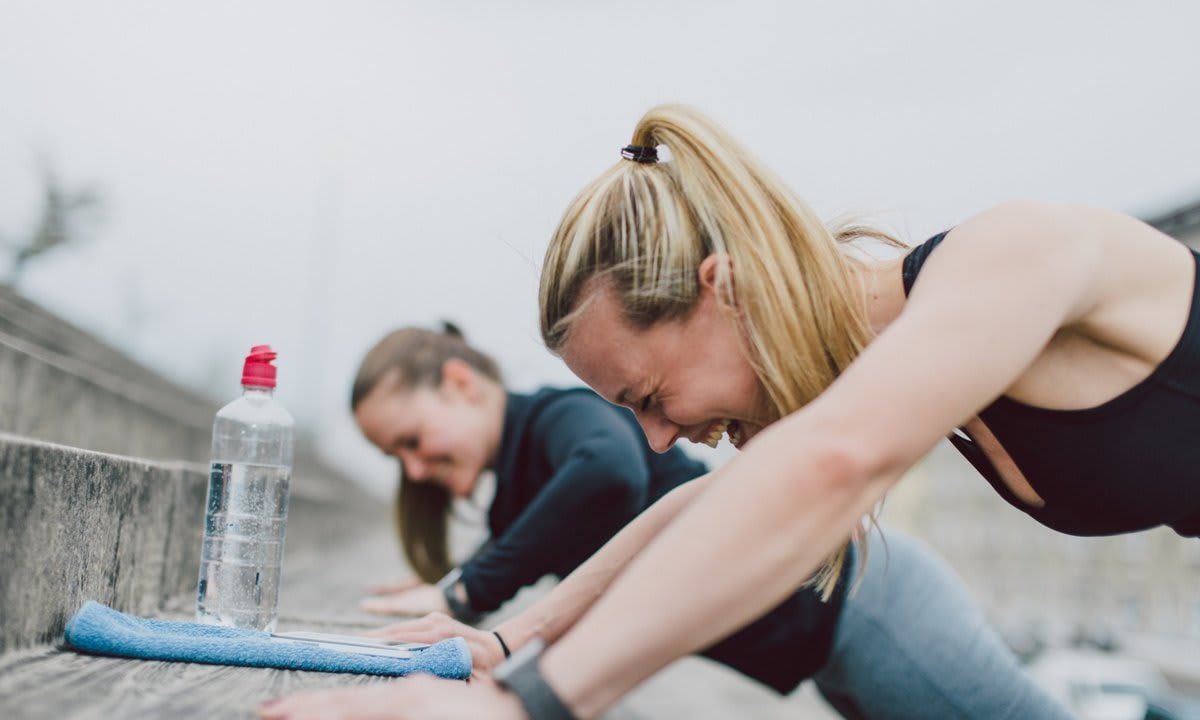 friends working out