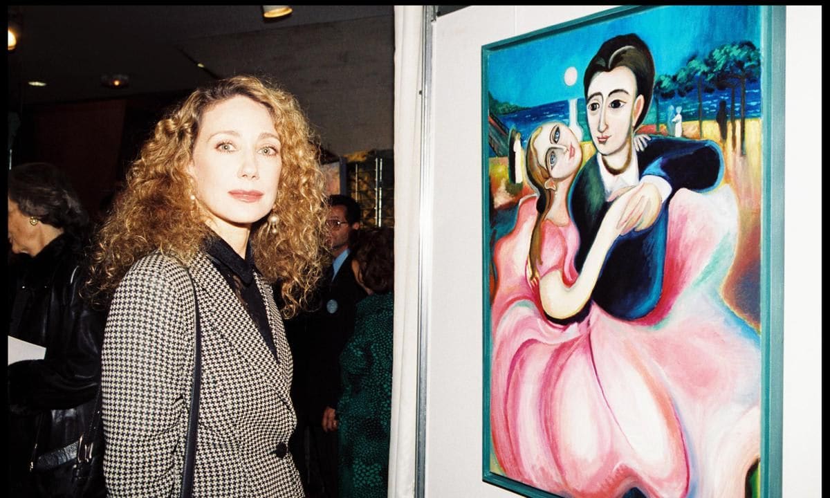 Private View OF L'Exposition Margherita Agnelli At L'Unesco In Paris 1996